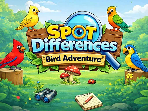 Spot Differences Bird Adventure Cover
