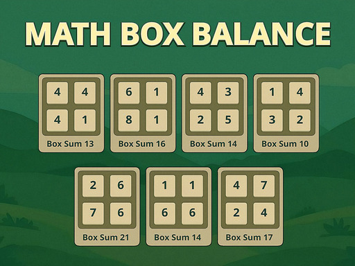 Math Box Balance Cover